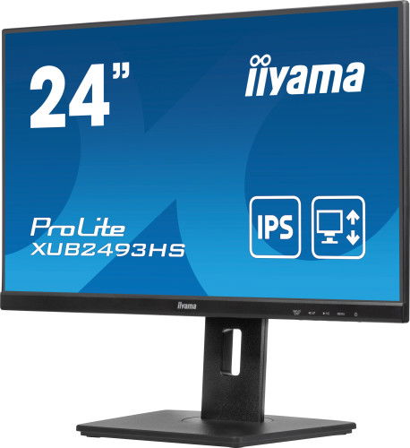 Iiyama XUB2493HS-B6 Monitor 24" IPS FHD 1920x1080 100Hz 4ms HDMI DisplayPort Altavoces Ajuste Altura Iiyama XUB2493HS-B6 Monitor 24" IPS FHD 1920x1080 100Hz 4ms HDMI DisplayPort Altavoces Ajuste Altura