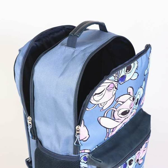 Stitch Mochila Casual Técnica Azul