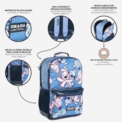 Stitch Mochila Casual Técnica Azul