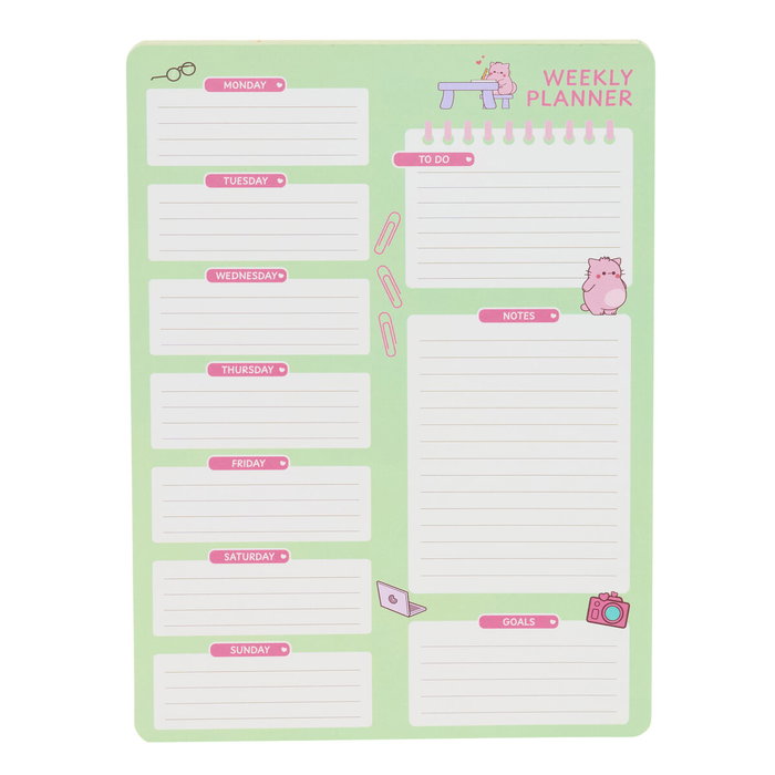 Safta Planning semanal Pembe the pink cat 255x190 mm Safta Planning semanal Pembe the pink cat 255x190 mm