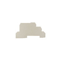 Weidmüller WAP WDL2.5 Placa de terminación beige 1067800000
