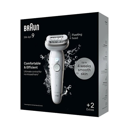 Braun Silk-epil 9-011 3D Depiladora Eléctrica 40 Pinzas MicroGrip para Pelo de 0.5 mm con Cabeza Flotante, Función de Masaje, Impermeable, Incluye Cargador y Funda Braun Silk-epil 9-011 3D Depiladora Eléctrica 40 Pinzas MicroGrip para Pelo de 0.5 mm con Cabeza Flotante, Función de Masaje, Impermeable, Incluye Cargador y Funda