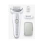 Braun Silk-epil 9-011 3D Depiladora Eléctrica 40 Pinzas MicroGrip para Pelo de 0.5 mm con Cabeza Flotante, Función de Masaje, Impermeable, Incluye Cargador y Funda