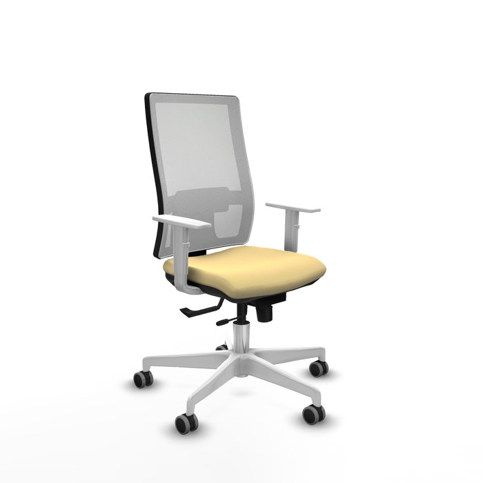 PIQUERAS Y CRESPO Silla de oficina Horna Crema y Blanco PIQUERAS Y CRESPO Silla de oficina Horna Crema y Blanco