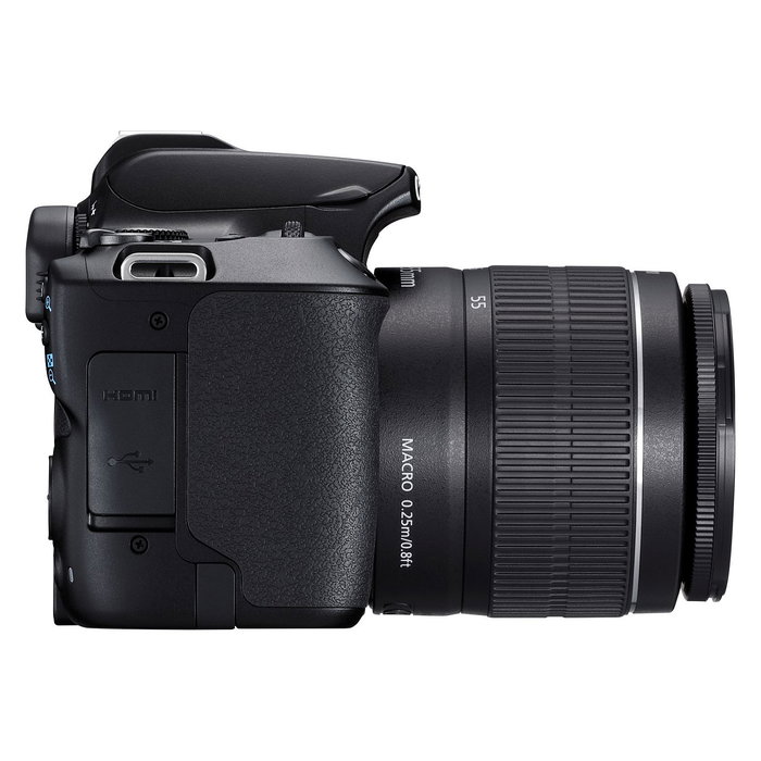 Canon EOS 250D Kit Cámara Réflex Digital 24.1 MP APS-C CMOS 4K UHD Pantalla Táctil Vari-Ángulo con Objetivo EF-S 18-55mm f/3.5-5.6 IS III - Negro Canon EOS 250D Kit Cámara Réflex Digital 24.1 MP APS-C CMOS 4K UHD Pantalla Táctil Vari-Ángulo con Objetivo EF-S 18-55mm f/3.5-5.6 IS III - Negro