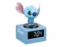 Wondee Despertador Digital Lampara Lilo & Stitch de Disney con Luz Nocturna y Alarma Musical, Figurita de Stitch, 16.5 cm, Sin Pilas