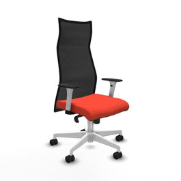 PIQUERAS Y CRESPO Sillón Albacete Naranja oscuro/Negro con mecanismo Sincro