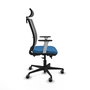 PIQUERAS Y CRESPO Silla de oficina Haches con mecanismo Sincro/Traslack Azul claro y Gris