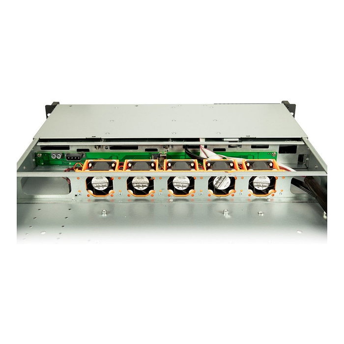 Inter-Tech IPC 1U-1404, Chasis Rack Servidor 1U de 48.3 cm (19") Negro para ATX, EATX, con 4 Bahías 3.5", 7 Bahías 2.5", 1x USB 3.2 Gen 1