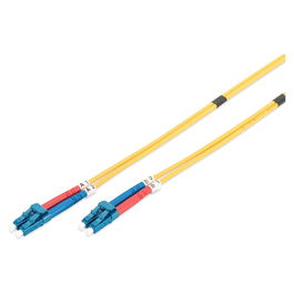 Digitus LWL Patchkabel LC -> LC 1.00m Singlemode Duplex OS2 Cable de Fibra Óptica Monomodo Amarillo