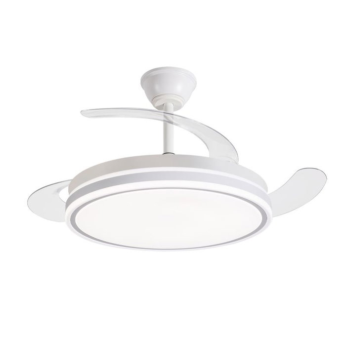 AVANT Ventilador de Techo 42 Pulgadas Retráctil, 30W Motor y 36W LED, Control por App