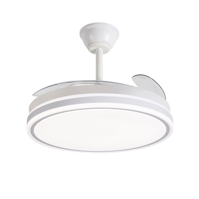 AVANT Ventilador de Techo 42 Pulgadas Retráctil, 30W Motor y 36W LED, Control por App