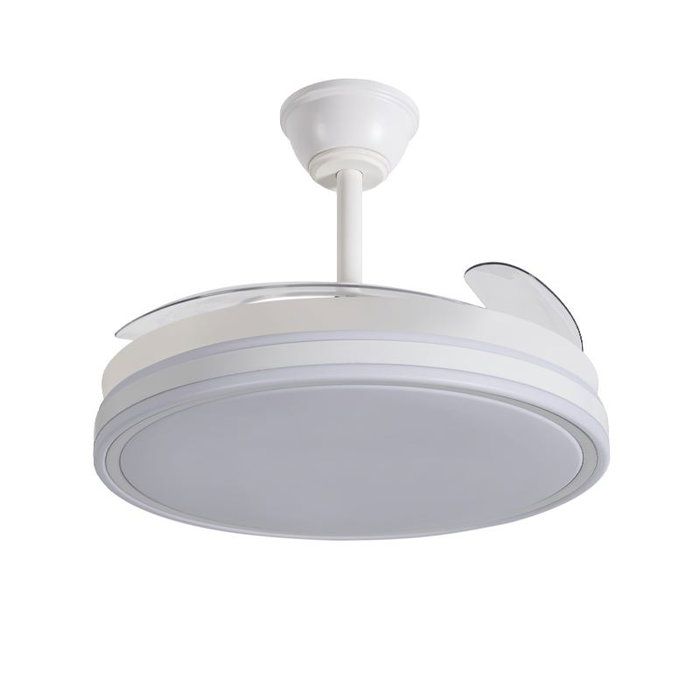 AVANT Ventilador de Techo 42 Pulgadas Retráctil, 30W Motor y 36W LED, Control por App