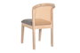 DKD Home Decor Silla de Abeto y Poliéster Gris Oscuro