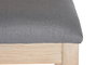 DKD Home Decor Silla de Abeto y Poliéster Gris Oscuro