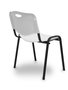 Silla Iso de PVC color Blanco. Sin brazos