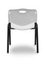 Silla Iso de PVC color Blanco. Sin brazos
