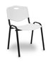 Silla Iso de PVC color Blanco. Sin brazos