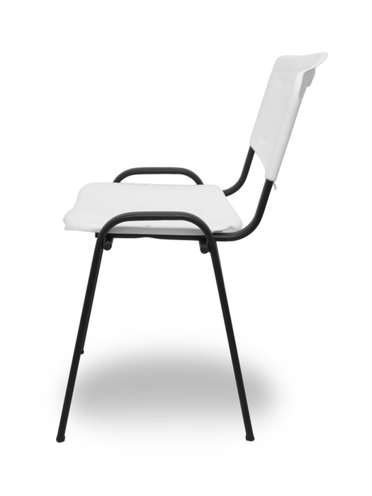 Silla Iso de PVC color Blanco. Sin brazos