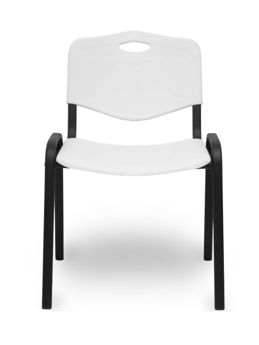 Silla Iso de PVC color Blanco. Sin brazos