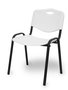 Silla Iso de PVC color Blanco. Sin brazos