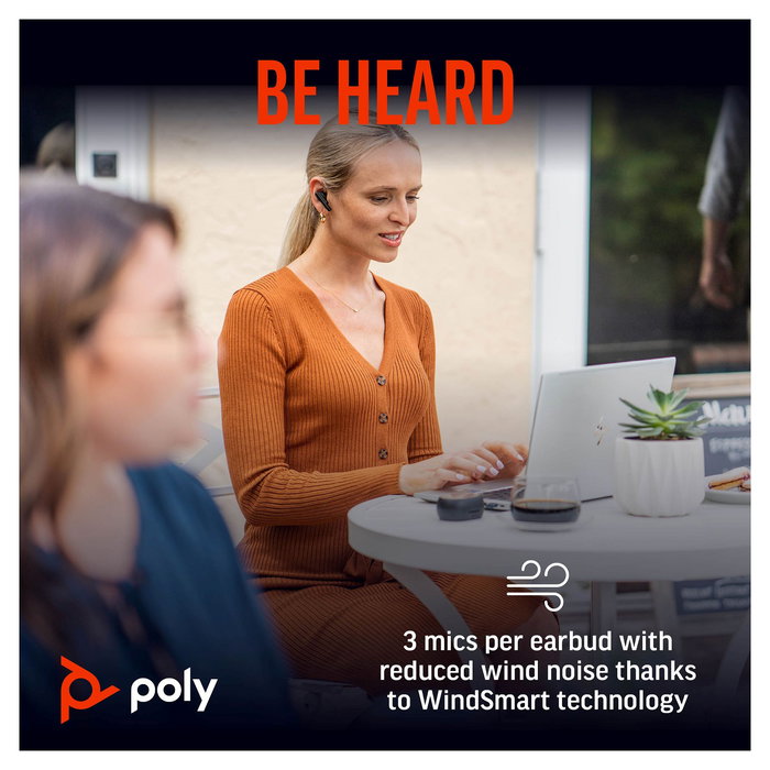 HP Voyager Free 60 UC USB-C Auriculares Bluetooth Inalámbricos Negro Carbono para Llamadas y Música HP Voyager Free 60 UC USB-C Auriculares Bluetooth Inalámbricos Negro Carbono para Llamadas y Música