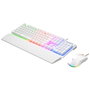 Rampage Fortuna Conjunto de Teclado y Mouse Gaming Blanco con Retroiluminación RGB
