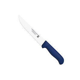 MARTINEZ Y GASCON NORPLAST Cuchillo Carnicero Profesional 23 cm, Mango Plástico Azul, Acero Inoxidable