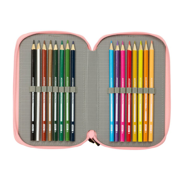 Safta Estuche Mr. Wonderful Comic Triple Cremallera con 37 Piezas