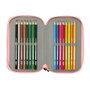 Safta Estuche Mr. Wonderful Comic Triple Cremallera con 37 Piezas