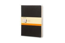 Cuaderno Moleskine Cahier 19X25 120H Horizontal Negra Set De 3