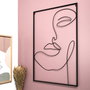 Home Deco Factory Cuadro Cara Alambre Metal 60x90 cm Decoración Hogar