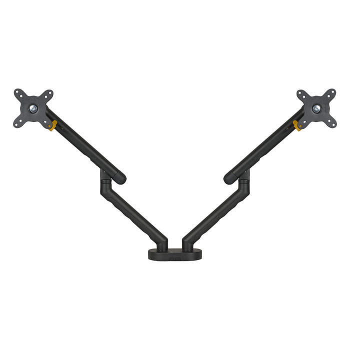 BakkerElkhuizen BE Flexible Dual Soporte de Monitor Abrazadera para 2 Pantallas 17-35 pulgadas, 20 kg Máx., Negro