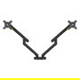 BakkerElkhuizen BE Flexible Dual Soporte de Monitor Abrazadera para 2 Pantallas 17-35 pulgadas, 20 kg Máx., Negro