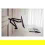 BakkerElkhuizen BE Flexible Dual Soporte de Monitor Abrazadera para 2 Pantallas 17-35 pulgadas, 20 kg Máx., Negro