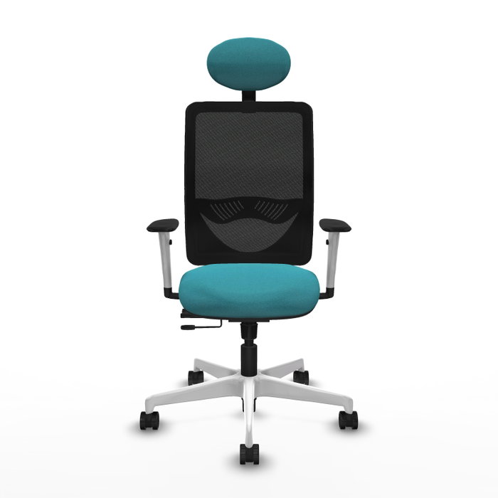 PIQUERAS Y CRESPO Silla de oficina Zulema Turquesa y Negro con Mecanismo Sincro/Traslack PIQUERAS Y CRESPO Silla de oficina Zulema Turquesa y Negro con Mecanismo Sincro/Traslack