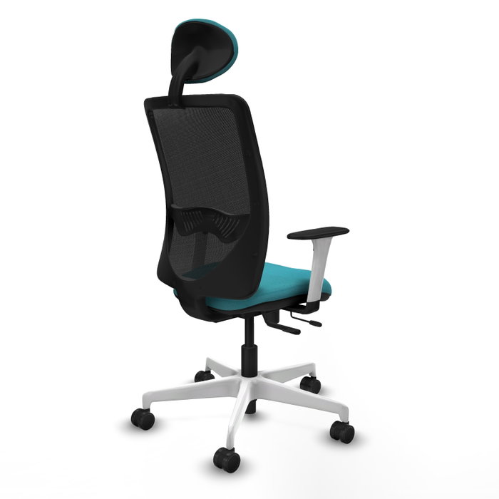PIQUERAS Y CRESPO Silla de oficina Zulema Turquesa y Negro con Mecanismo Sincro/Traslack PIQUERAS Y CRESPO Silla de oficina Zulema Turquesa y Negro con Mecanismo Sincro/Traslack