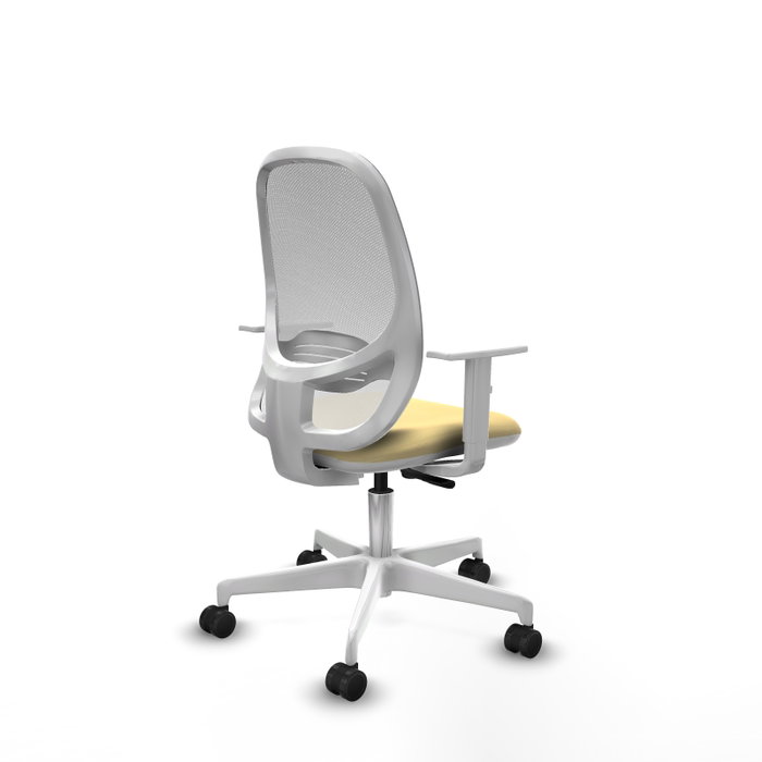 PIQUERAS Y CRESPO Silla de oficina Cilanco con mecanismo Sincro, Crema y Blanco PIQUERAS Y CRESPO Silla de oficina Cilanco con mecanismo Sincro, Crema y Blanco