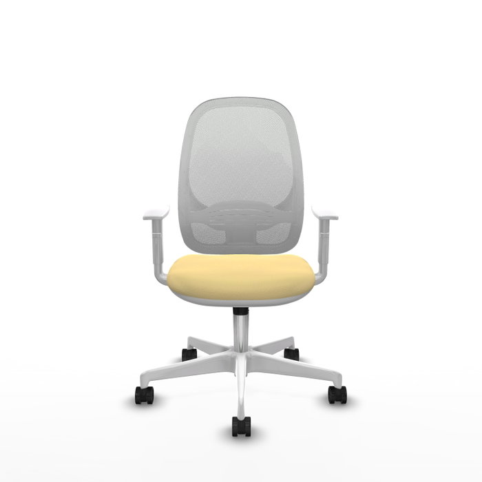 PIQUERAS Y CRESPO Silla de oficina Cilanco con mecanismo Sincro, Crema y Blanco PIQUERAS Y CRESPO Silla de oficina Cilanco con mecanismo Sincro, Crema y Blanco