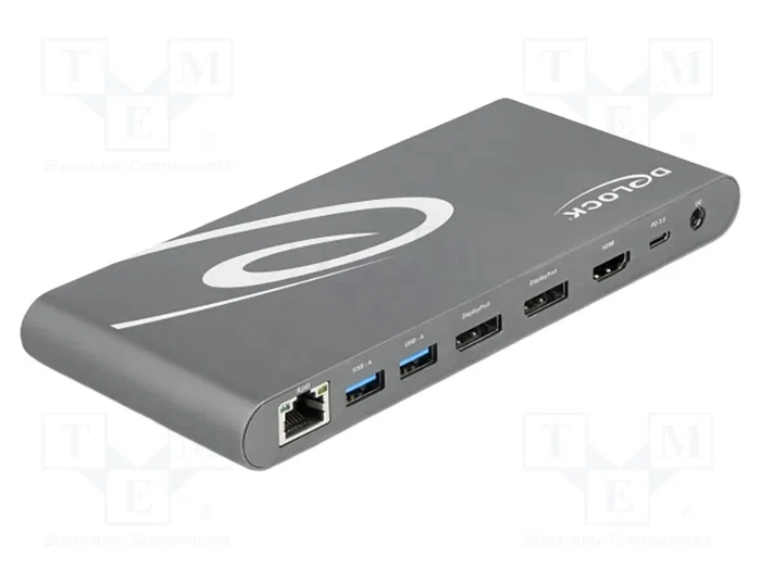 DeLOCK Estación de acoplamiento USB Type-C™ Triple 4K Display 87772