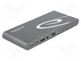 DeLOCK Estación de acoplamiento USB Type-C™ Triple 4K Display 87772