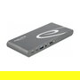 DeLOCK Docking Station USB-C Thunderbolt 3 con 2 DisplayPort 1.4, 1 HDMI, 3x USB 3.2, Ethernet RJ45, Lector de Tarjetas SD/MicroSD, Audio 3.5 mm y PD 3.0 - Color Gris