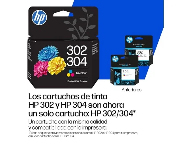 HP Cartucho de Tinta 302/304 Tricolor