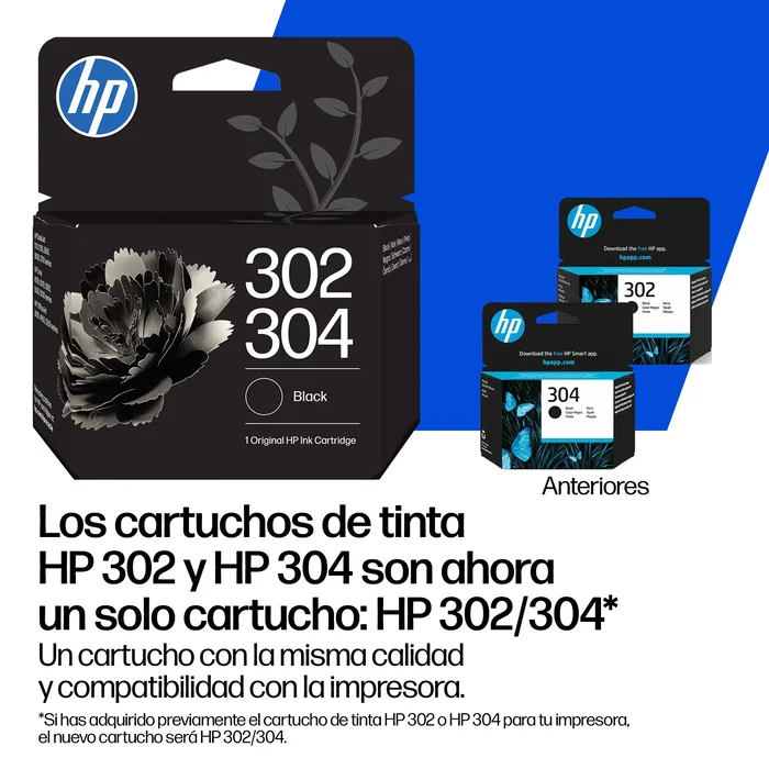 HP Cartucho de Tinta Original 302/304 Tricolor HP Cartucho de Tinta Original 302/304 Tricolor