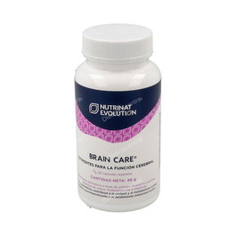 Nutrinat Evolution Brain Care 60Vcap. - Suplemento Nootrópico para la Memoria y Concentración con Bacopa, Ginkgo, Colina, Resveratrol y Vitaminas - 60 Cápsulas