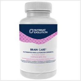 Nutrinat Evolution Brain Care 60 Cápsulas - Complemento Alimenticio para la Función Cerebral con Bacopa, Ginkgo, Colina y N-Acetil-L-Carnitina