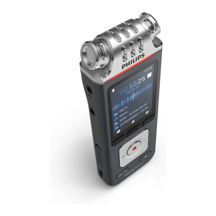 Philips DVT8115 VoiceTracer - Grabadora de Voz Digital, 50-20000 Hz, Negro/Gris, USB, Windows/macOS/Linux Philips DVT8115 VoiceTracer - Grabadora de Voz Digital, 50-20000 Hz, Negro/Gris, USB, Windows/macOS/Linux