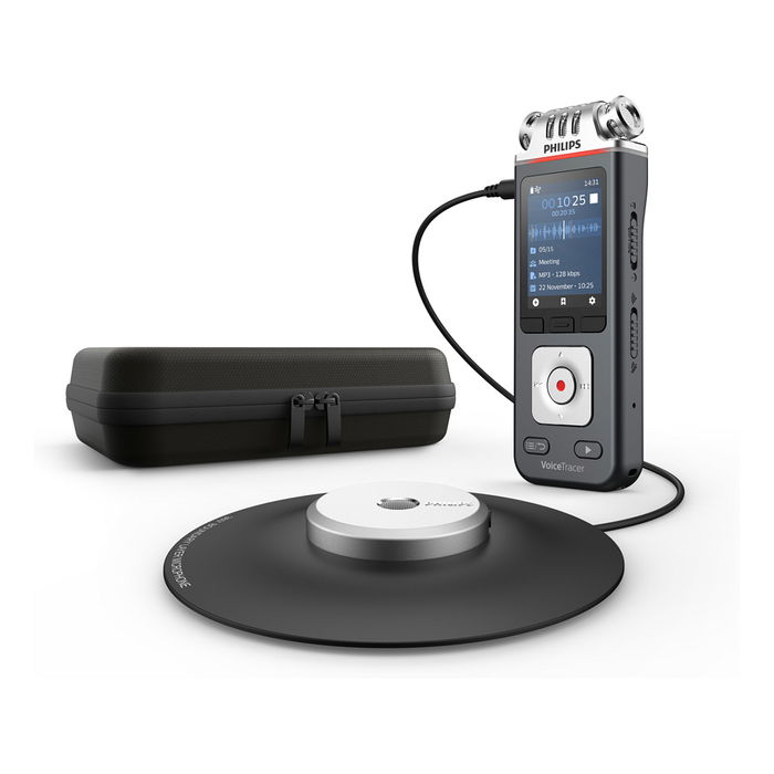 Philips DVT8115 VoiceTracer - Grabadora de Voz Digital, 50-20000 Hz, Negro/Gris, USB, Windows/macOS/Linux Philips DVT8115 VoiceTracer - Grabadora de Voz Digital, 50-20000 Hz, Negro/Gris, USB, Windows/macOS/Linux