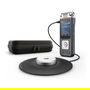 Philips DVT8115 VoiceTracer - Grabadora de Voz Digital, 50-20000 Hz, Negro/Gris, USB, Windows/macOS/Linux