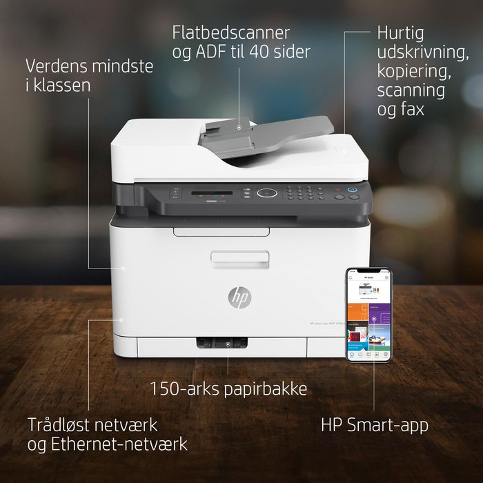 HP Color Laser MFP 179fnw Impresora Multifunción Láser Color Imprime Escanea Copia Fax